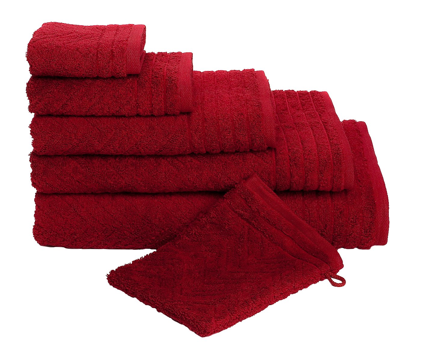 frottana-elegance-handtuch-50-x-100-cm-100-baumwolle-510-g-qm-ruby image 2