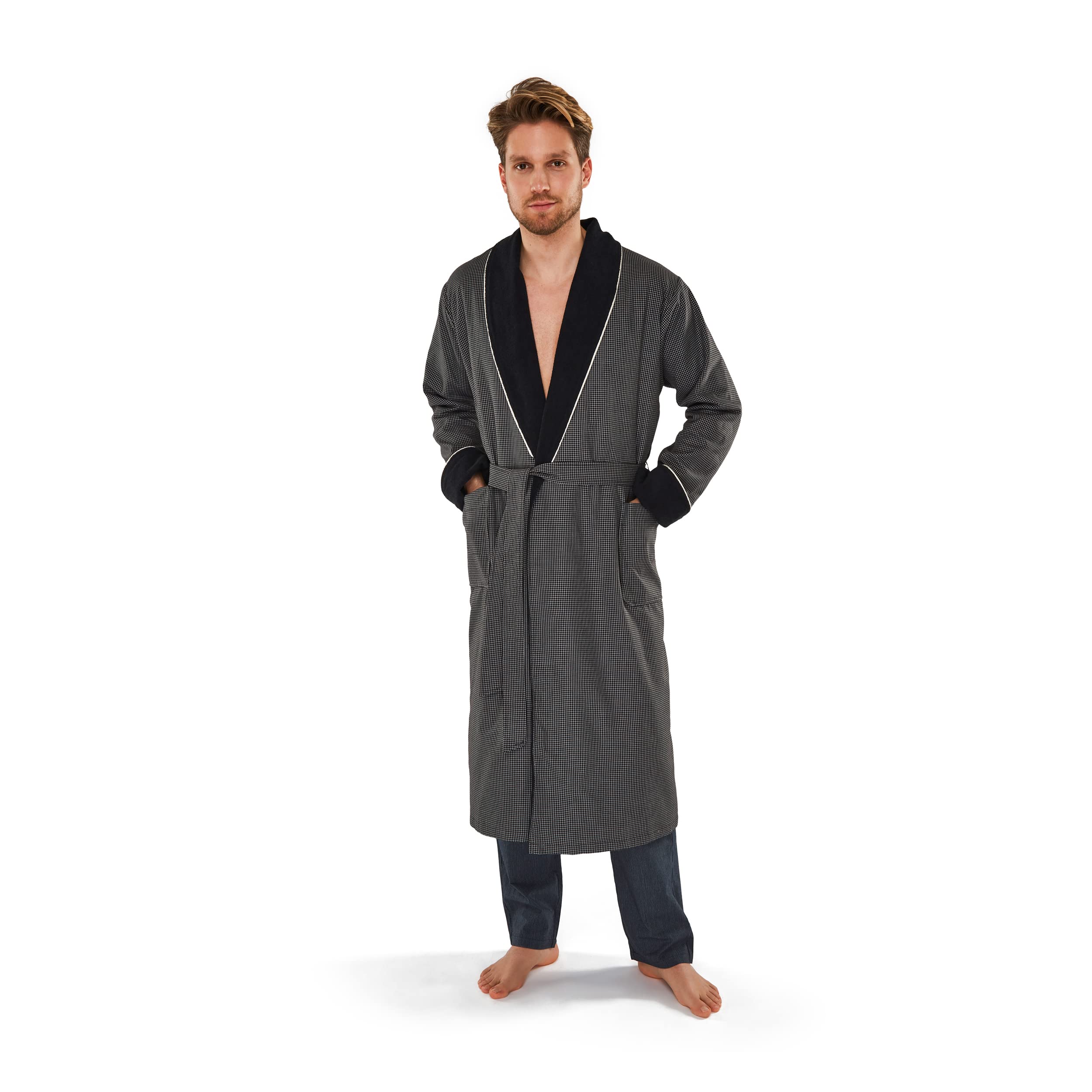 m-ve-bademantel-baumwolle-homewear-morgenmantel-hemdenstoff-veredelt image 1