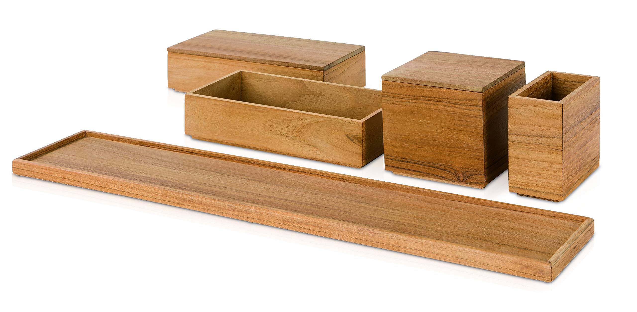 m-ve-teak-aufbewahrungsset-aus-holz-50-x-10-x-11-cm-warme-holzbadserie-mit-abger image 1