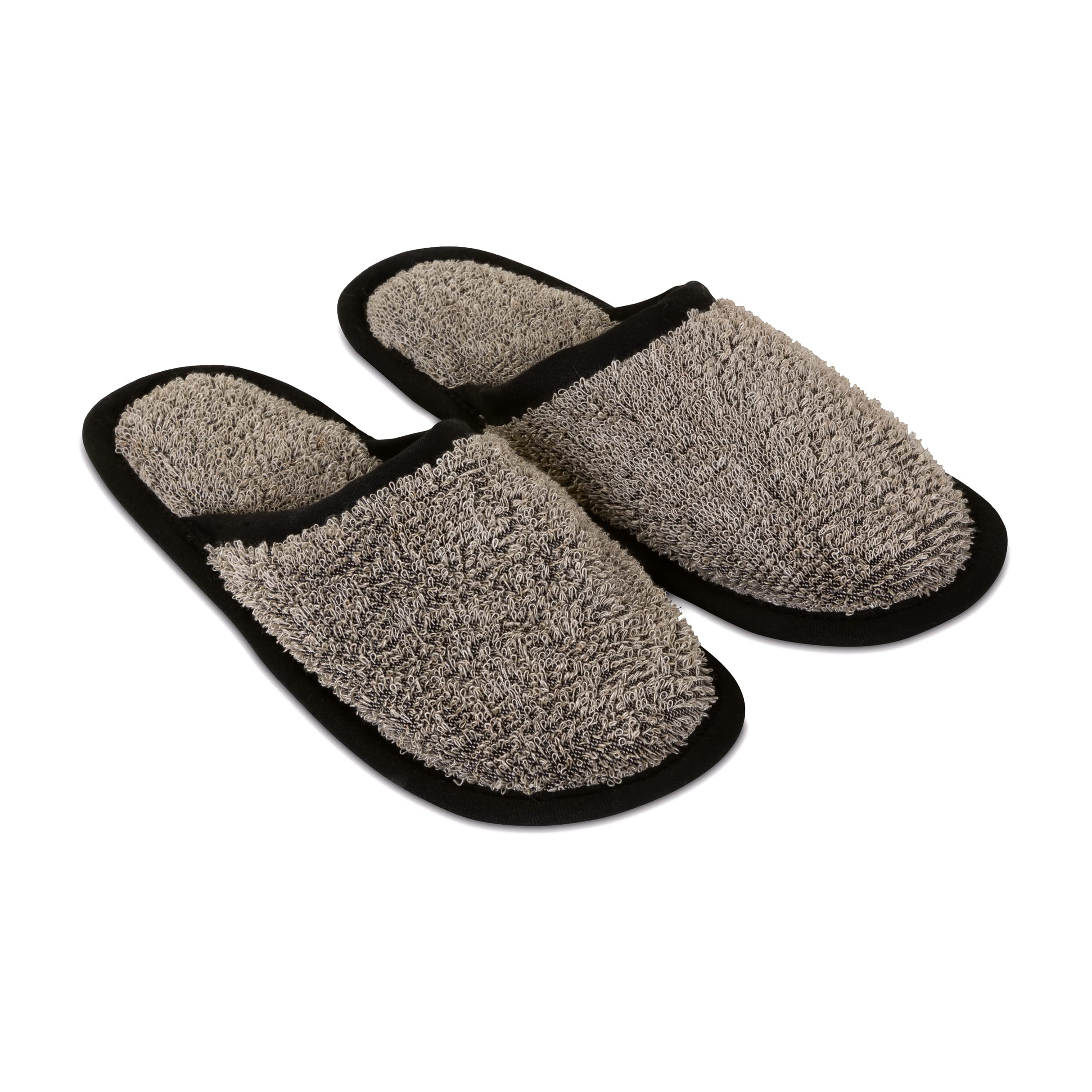 m-ve-sauna-pantoffeln-gr-e-39-41-60-leinen-40-baumwolle-nature-black image 1