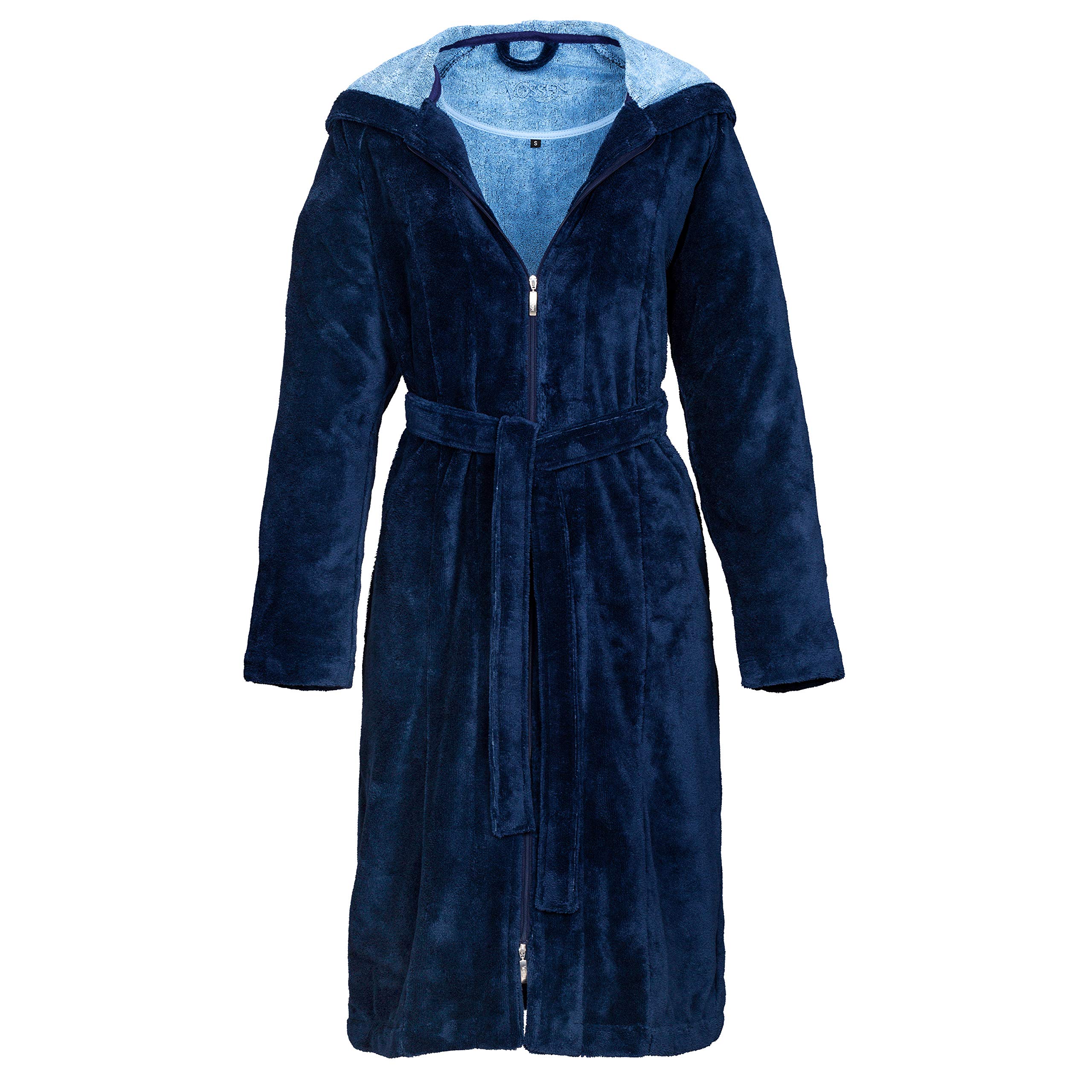 vossen-damen-bademantel-palermo-mit-kapuze-45-polyester-35-viskose-20-baumwolle image 6