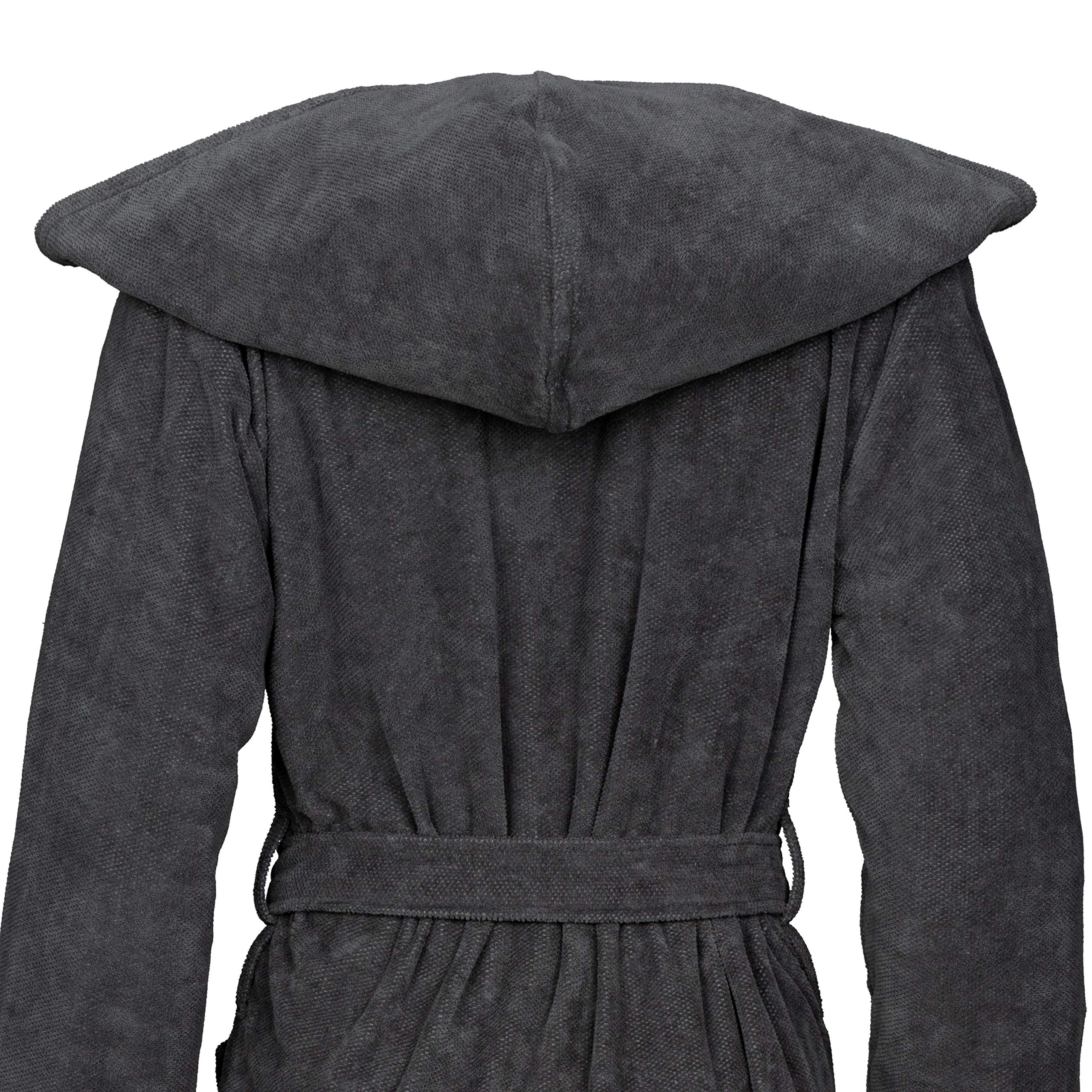 vossen-damen-bademantel-gina-kapuzen-bademantel-graphit-gr-e-l-ca-100-cm-lang image 3