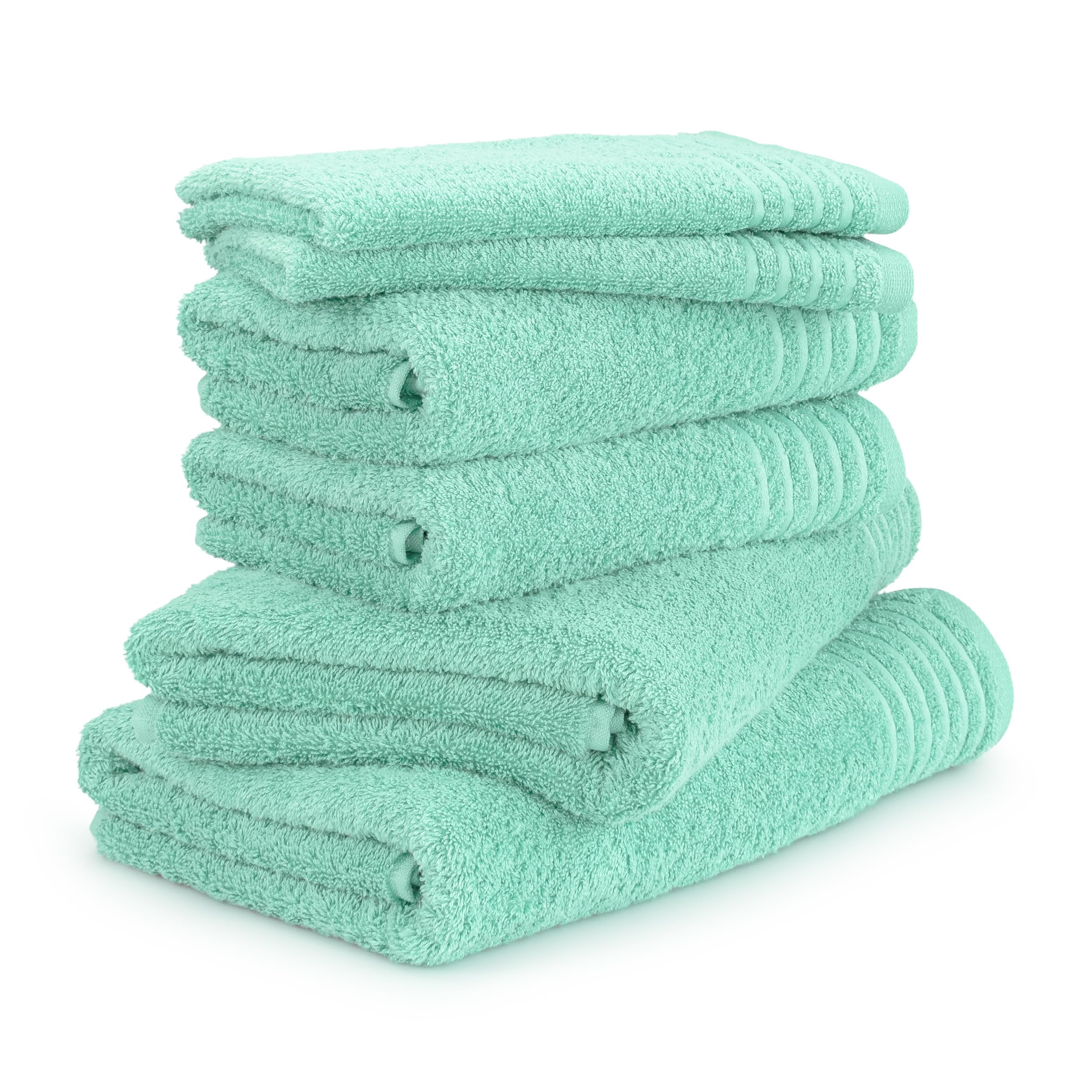 m-ve-new-classic-handtuchset-6-teilig-100-baumwolle-480-g-m-jelly-mint image 1