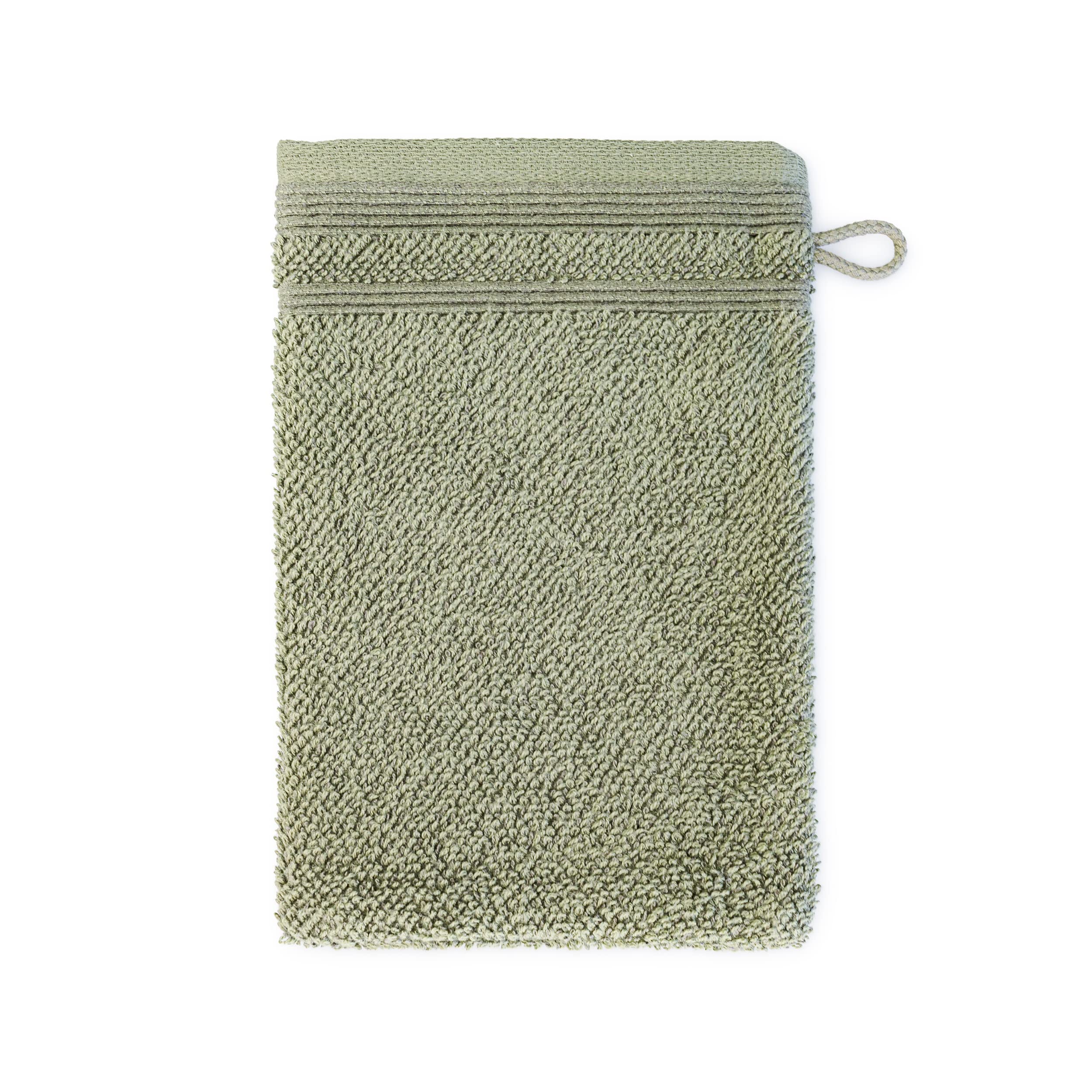 m-ve-wellbeing-perlstruktur-waschhandschuh-20-x-15-cm-bio-baumwolle-leinen-moss image 1