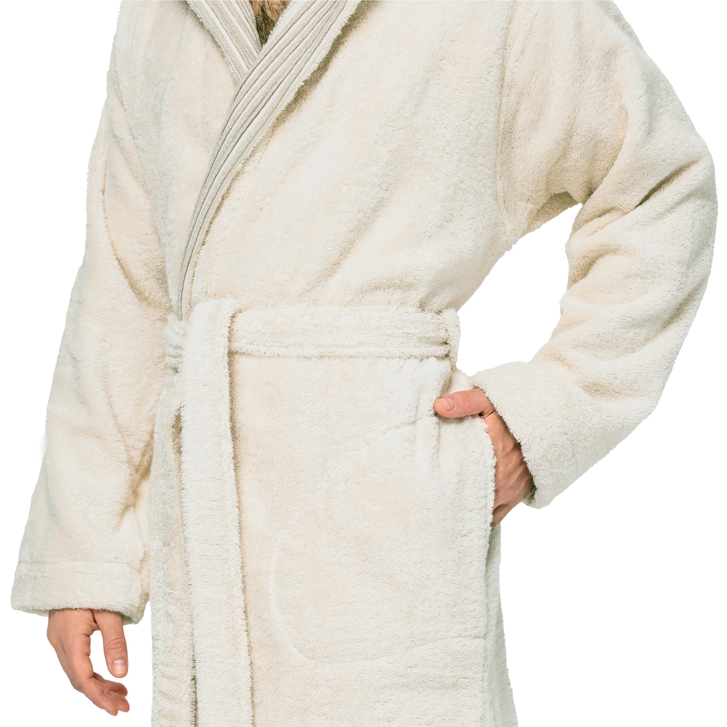 m-ve-kapuzenmantel-wellness-bademantel-140-cm-natur-mit-chenillebiesen-bord-re image 5