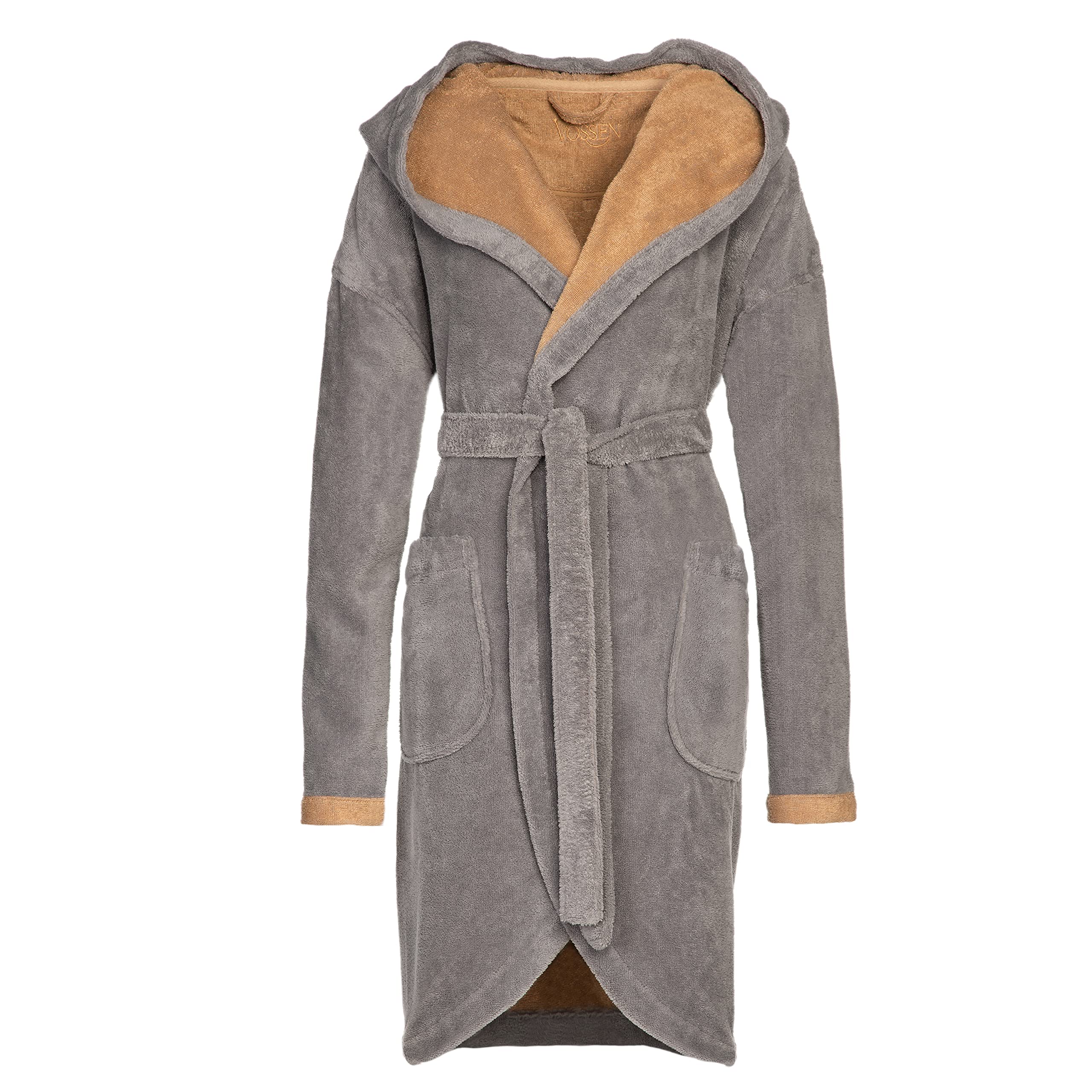 vossen-damen-bademantel-palermo-mit-kapuze-45-polyester-35-viskose-20-baumwolle image 3