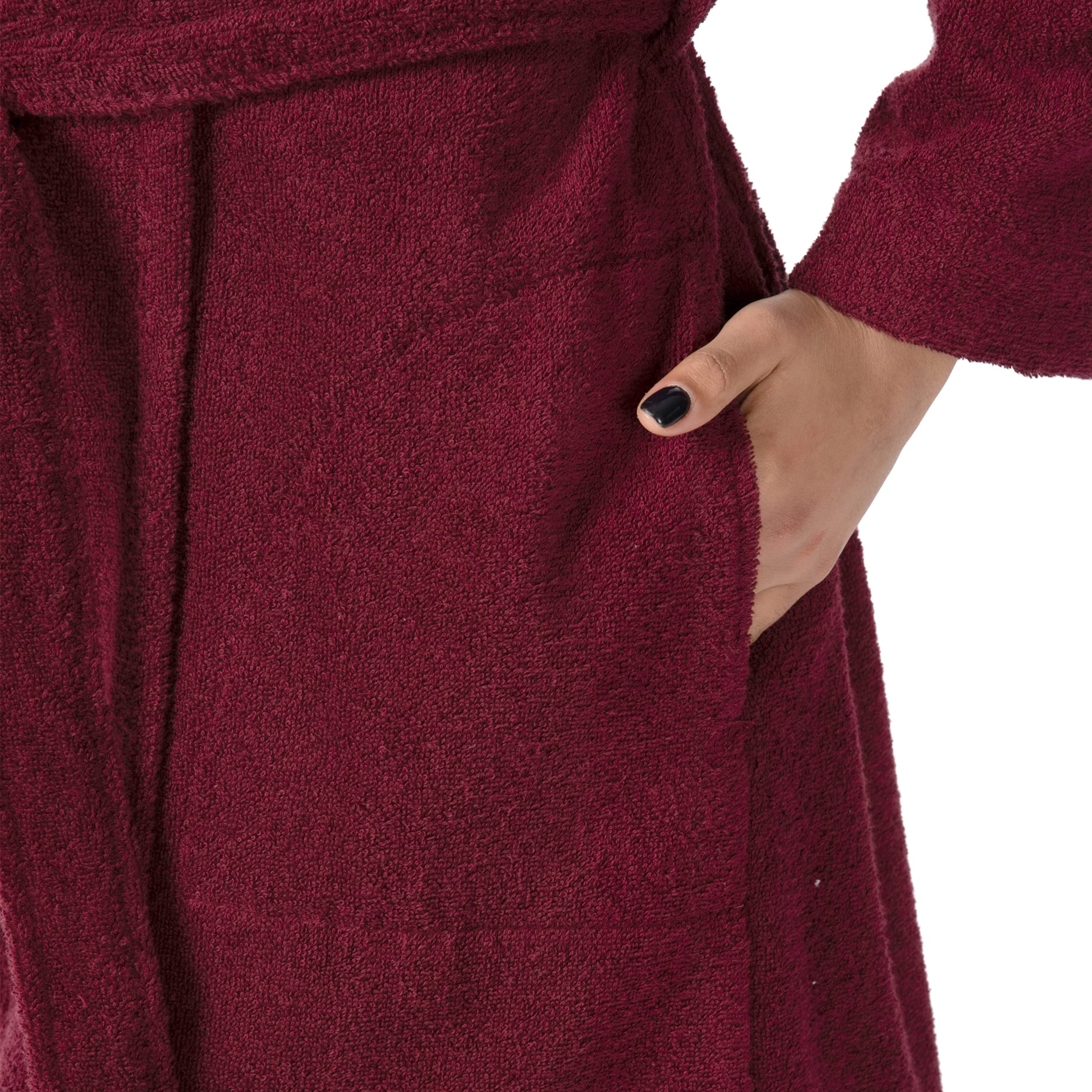 m-ve-homewear-kurzer-kapuzenbademantel-95-cm-100-baumwolle-unisex-1er-pack image 3